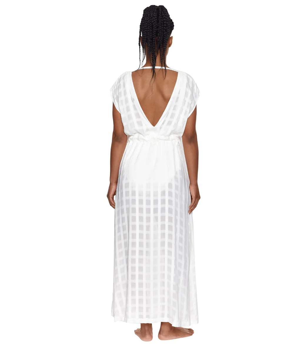 Polo Ralph Lauren Women's Plaid Beachwear Plunge Maxi Dress - Image 9