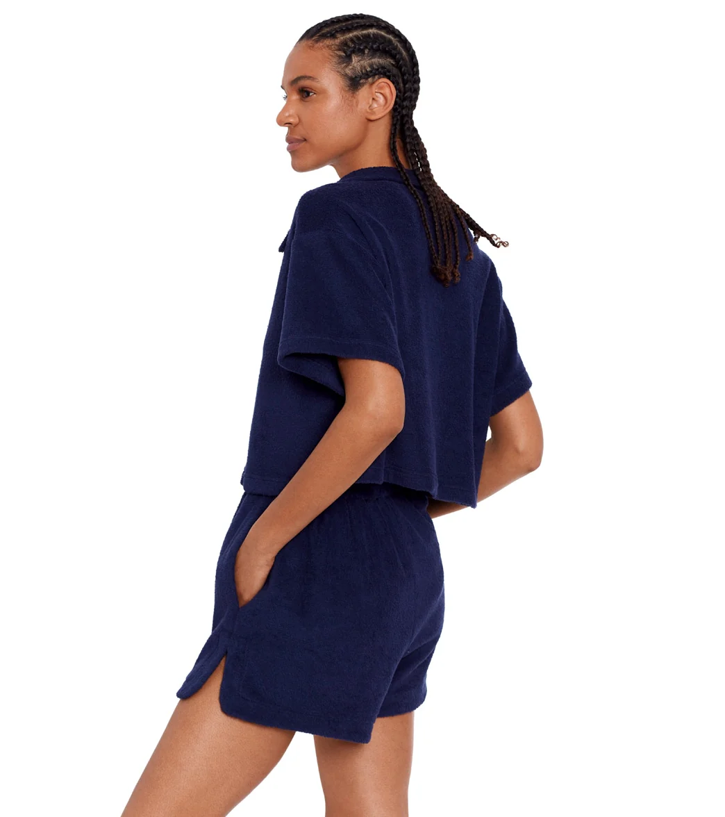 Polo Ralph Lauren Women's Terry Beachwear Polo Shirt and Short Set - Image 8