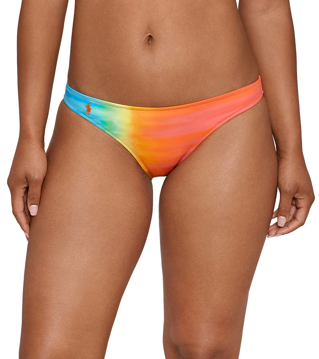 Polo Ralph Lauren Women's Tropic Glow Tye Dye Scoop Hipster Bikini Bottom - Image 7