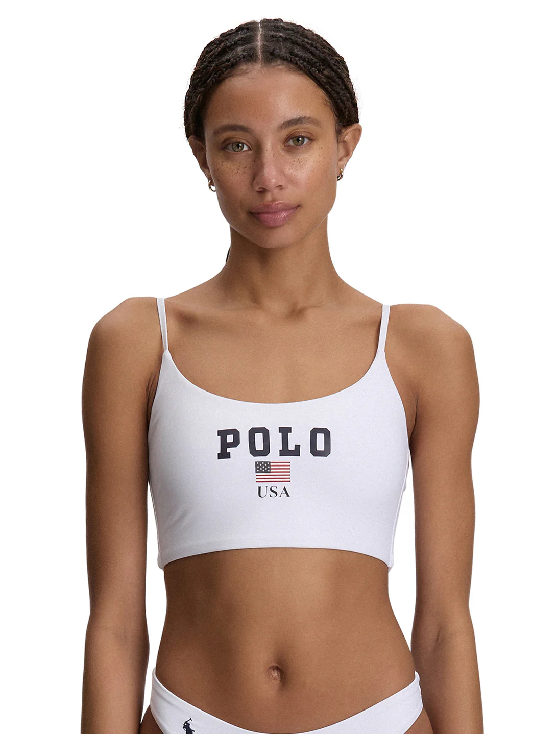 Polo Ralph Lauren Women's USA Logo Cami Crop Top - Image 3