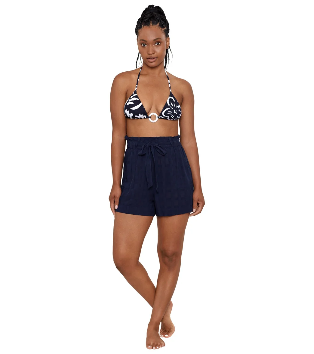 Polo Ralph Lauren Women's Woven Plaid Beachwear Tie Shorts - Image 3