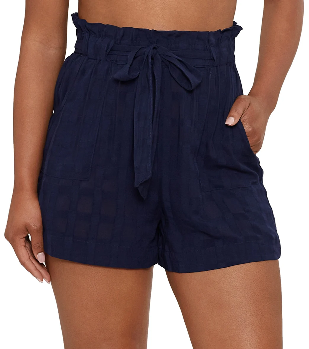 Polo Ralph Lauren Women's Woven Plaid Beachwear Tie Shorts - Image 5
