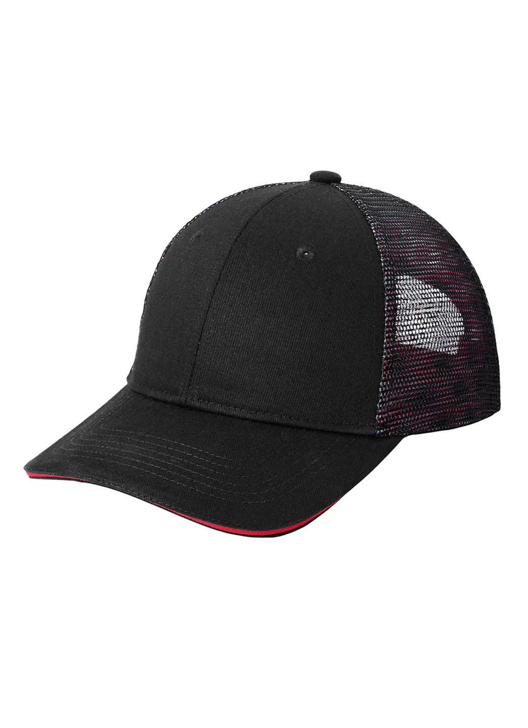 Port Authority Double Mesh Snapback Sandwich Bill Cap - Image 2