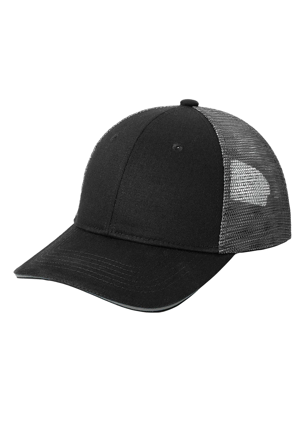 Port Authority Double Mesh Snapback Sandwich Bill Cap - Image 9