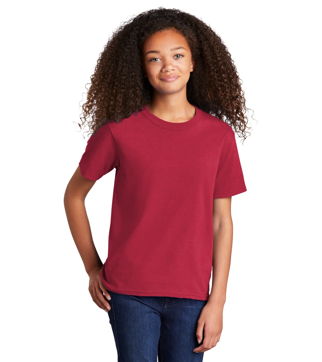 Port & Company Youth Core Cotton Short Sleeve Tee - Image 34