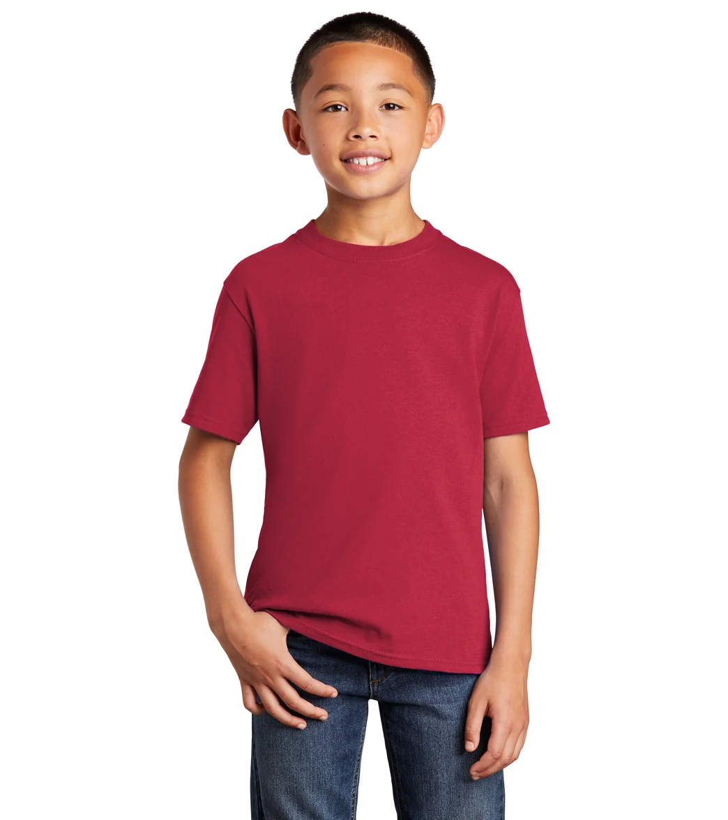 Port & Company Youth Core Cotton Short Sleeve Tee - Image 36