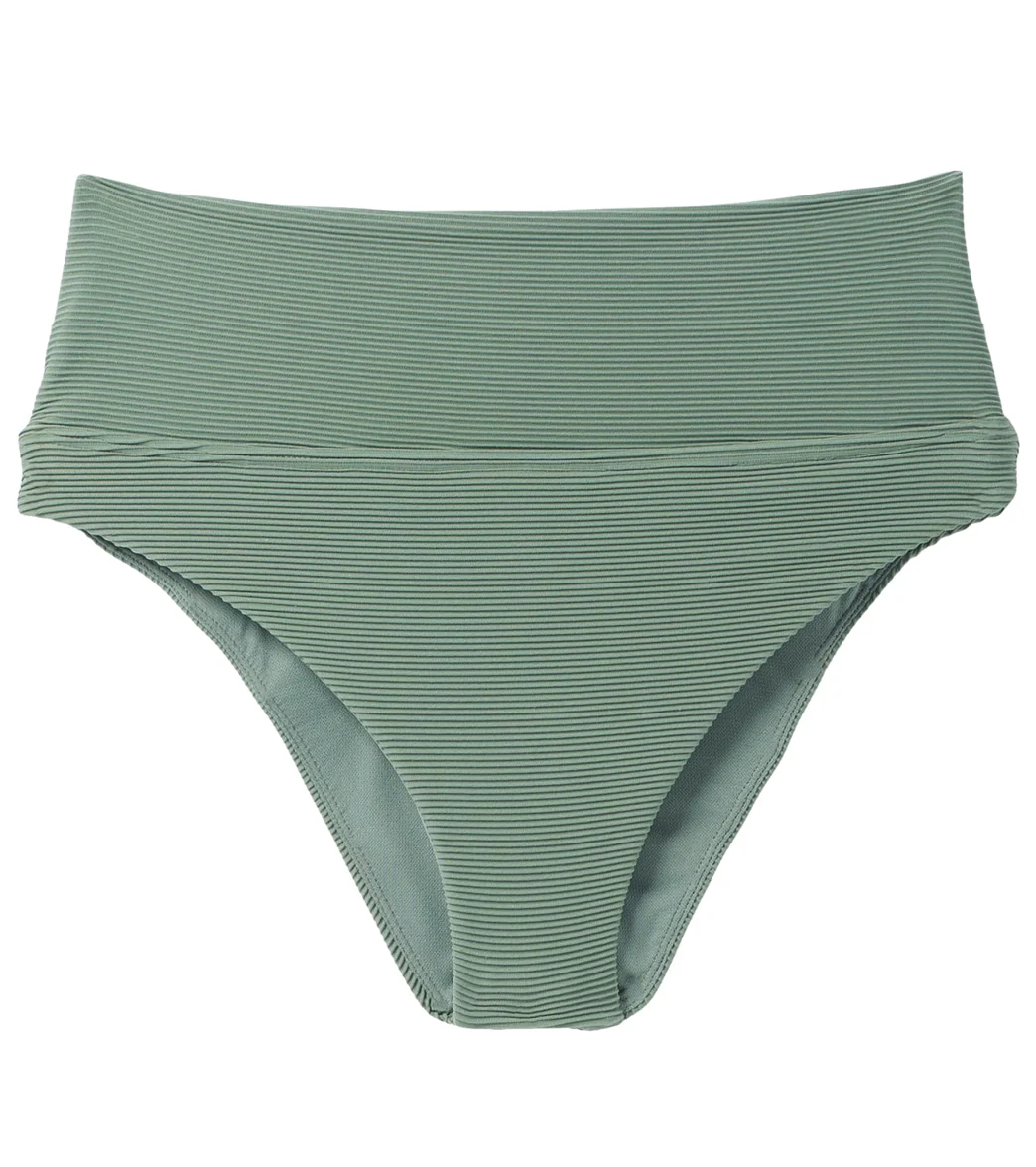 prAna Aurelia Ottoman Ribbed High Waist Bikini Bottom - Image 3