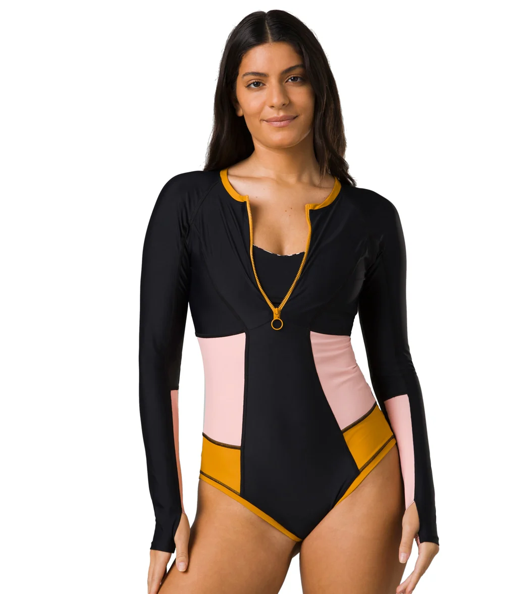 prAna McKalya Long Sleeve One Piece Swimsuit