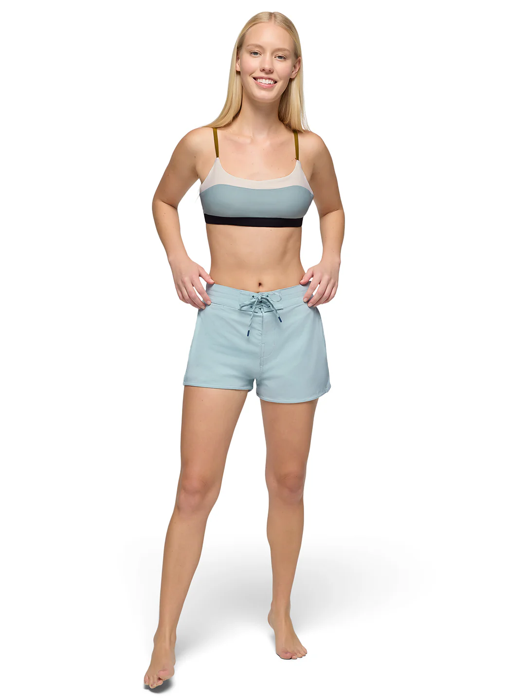 prAna Women's Baja Bound Color Block Adjustable Bikini Top - Image 11