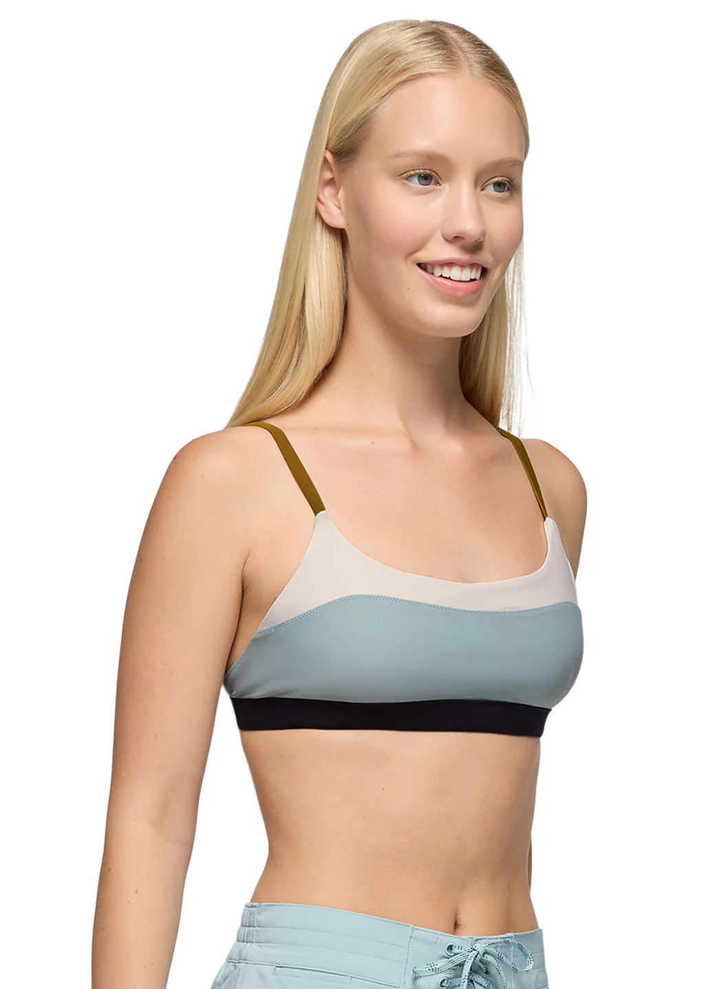 prAna Women's Baja Bound Color Block Adjustable Bikini Top - Image 9