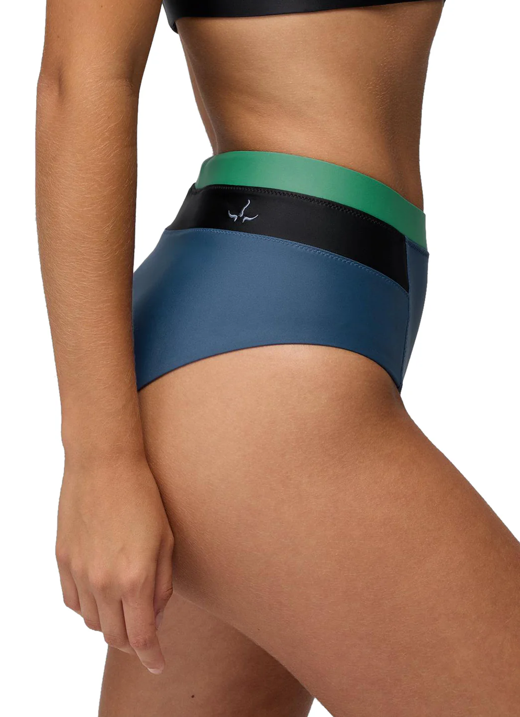 prAna Women's Baja Bound Color Block High Rise Bikini Bottom - Image 4