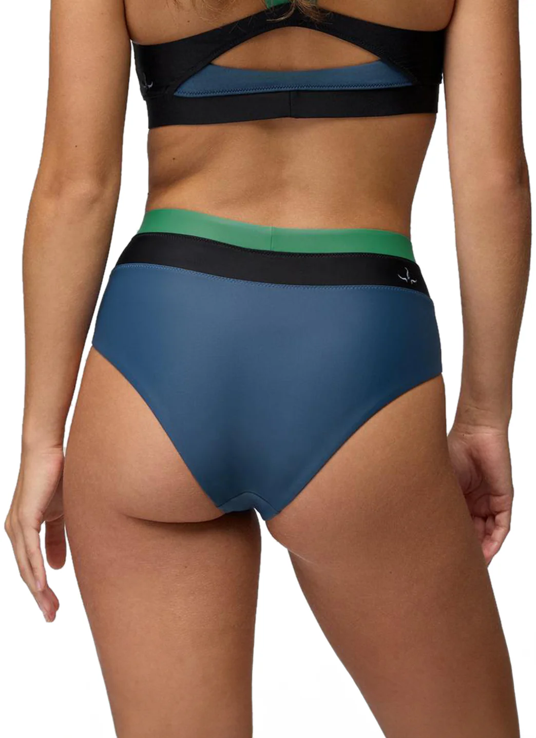 prAna Women's Baja Bound Color Block High Rise Bikini Bottom - Image 5