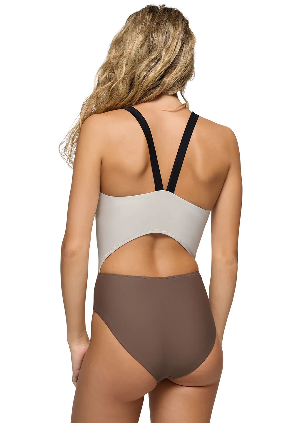 prAna Women's Color Block Baja Bound Cutout One Piece Swimsuit - Image 4