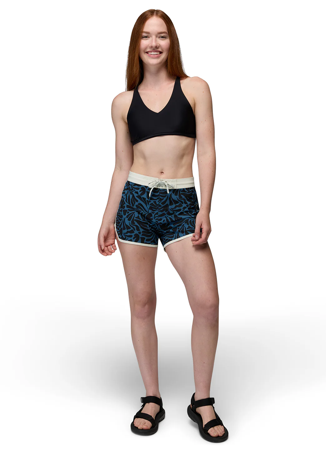prAna Women's La Jolla Black Seaweed Board Short - Image 5