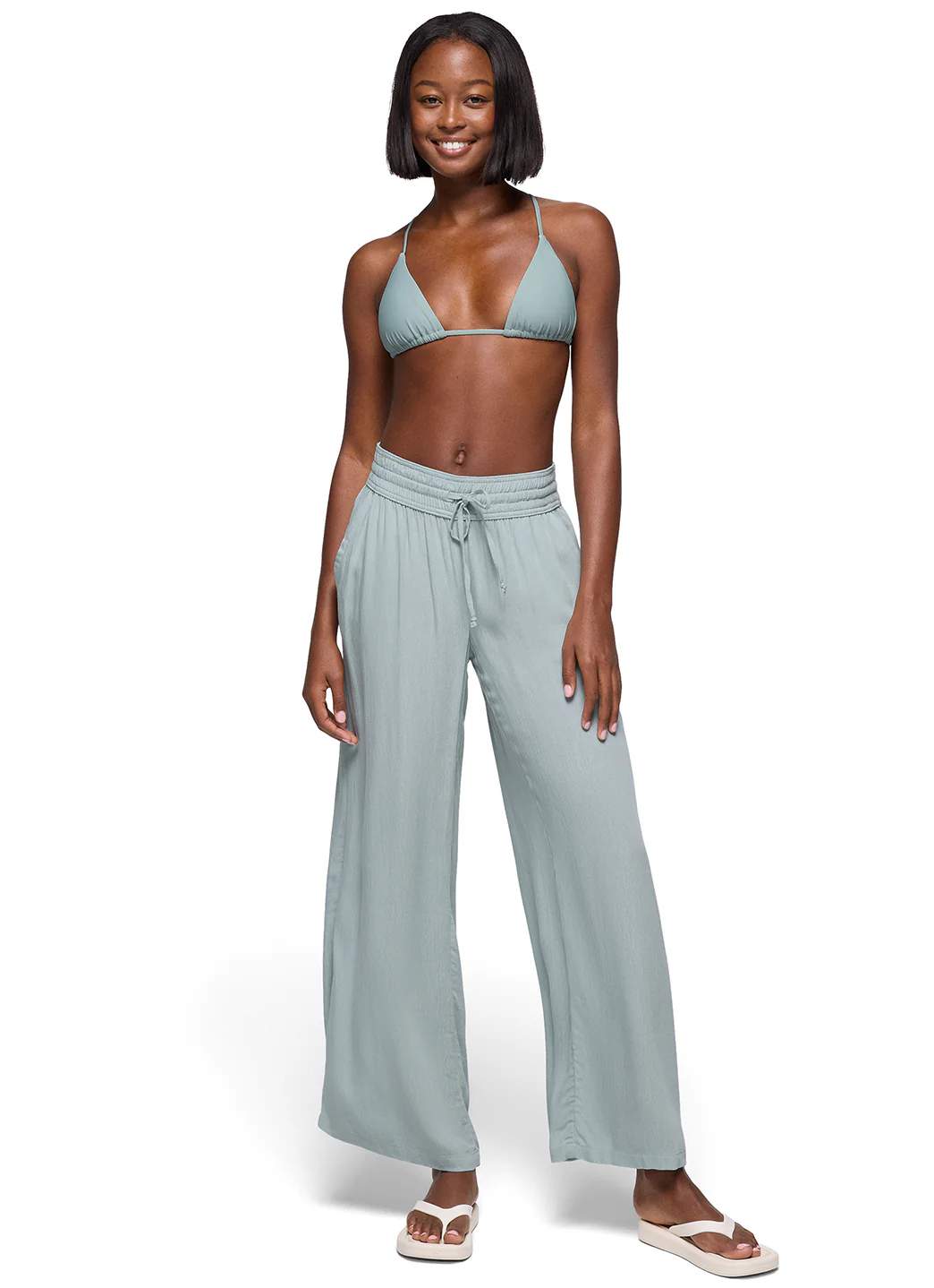 prAna Women's Solid Hana Highway Triangle Bikini Top - Image 6