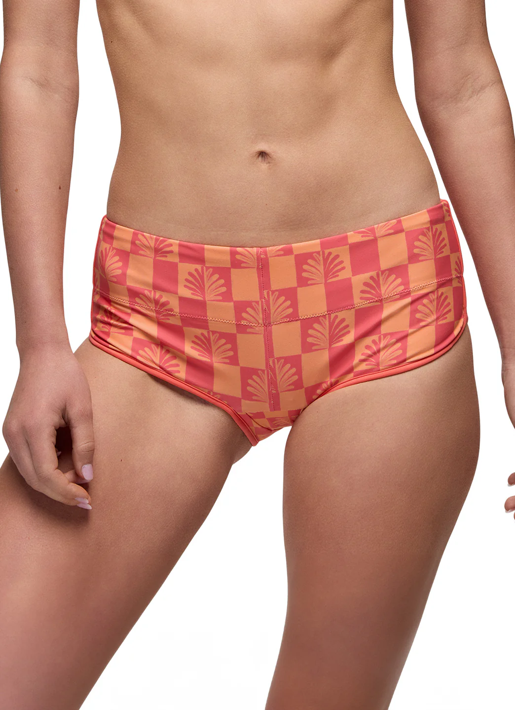 prAna Women's Tropic Kiss Checker Hipster Swim Shorts - Image 2