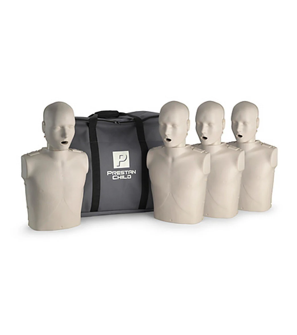 Prestan Professional Child CPR-AED Training Manikins 4 Pack & Kit