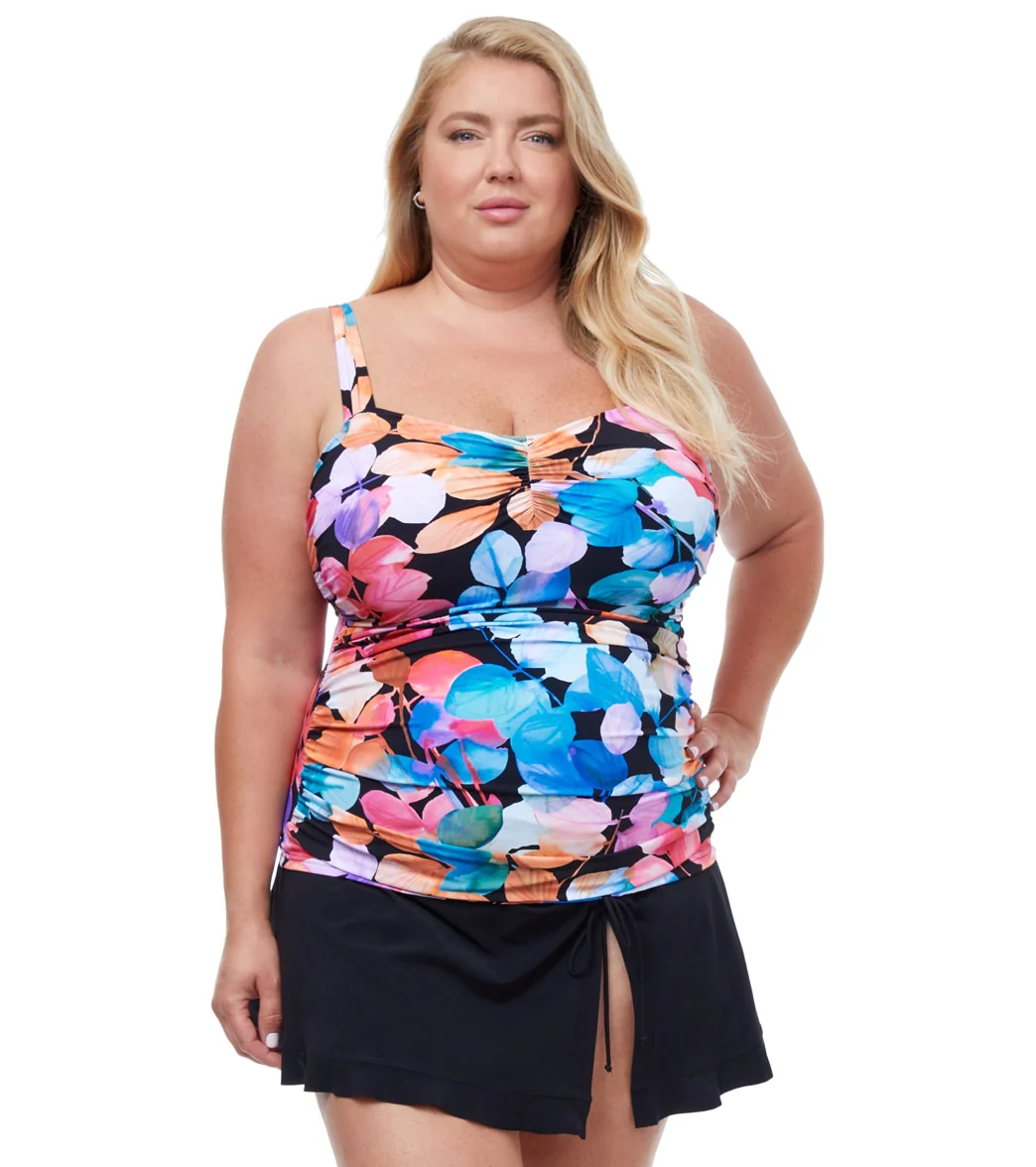 Profile by Gottex Women's Plus Size Color Rush Tankini Top - Image 6