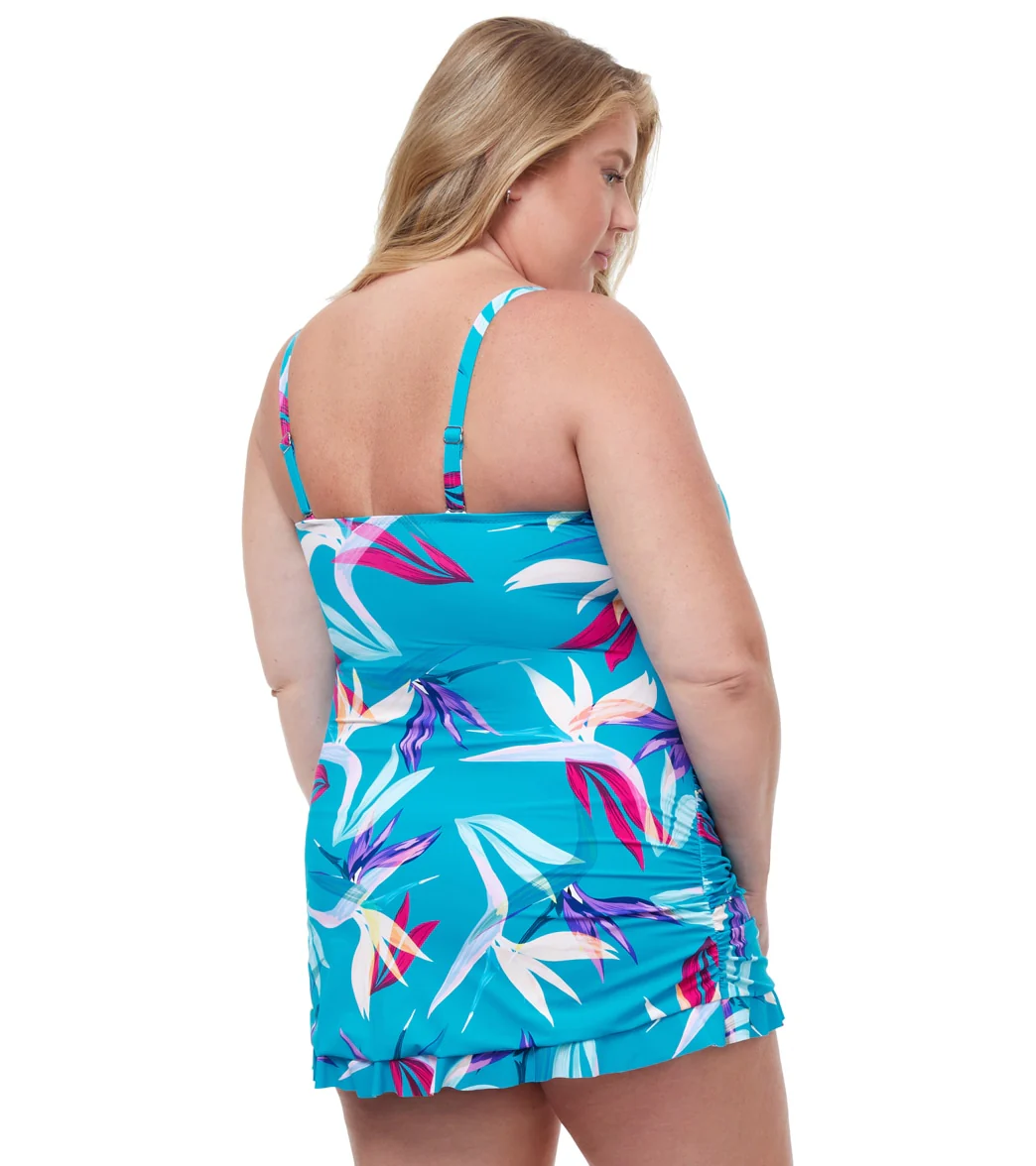 Profile by Gottex Women's Plus Size Paradise Bandeau Swim Dress - Image 3