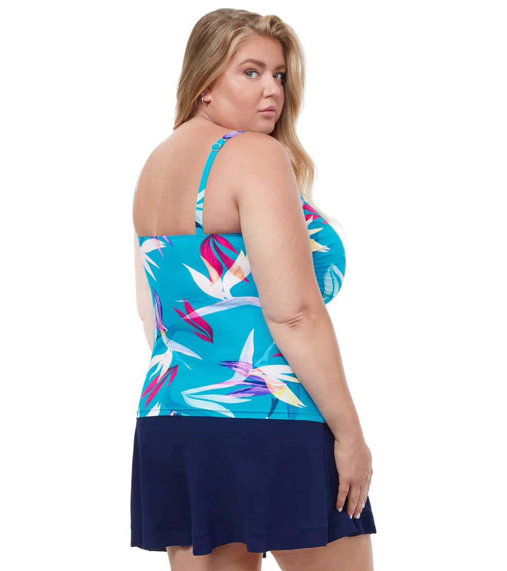 Profile by Gottex Women's Plus Size Paradise Tankini Top - Image 3