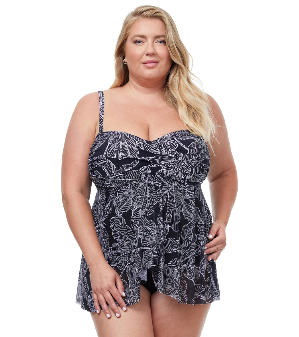 Profile by Gottex Women's Plus Size Soiree Fly A Way Bandeau Swim Dress - Image 6