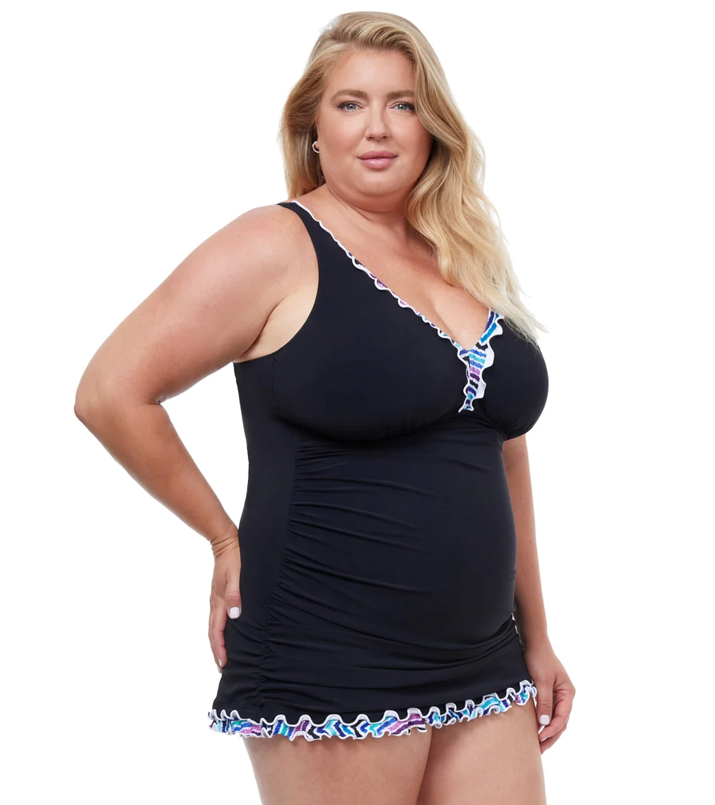 Profile by Gottex Women's Plus Size Tempo Swim Dress - Image 2