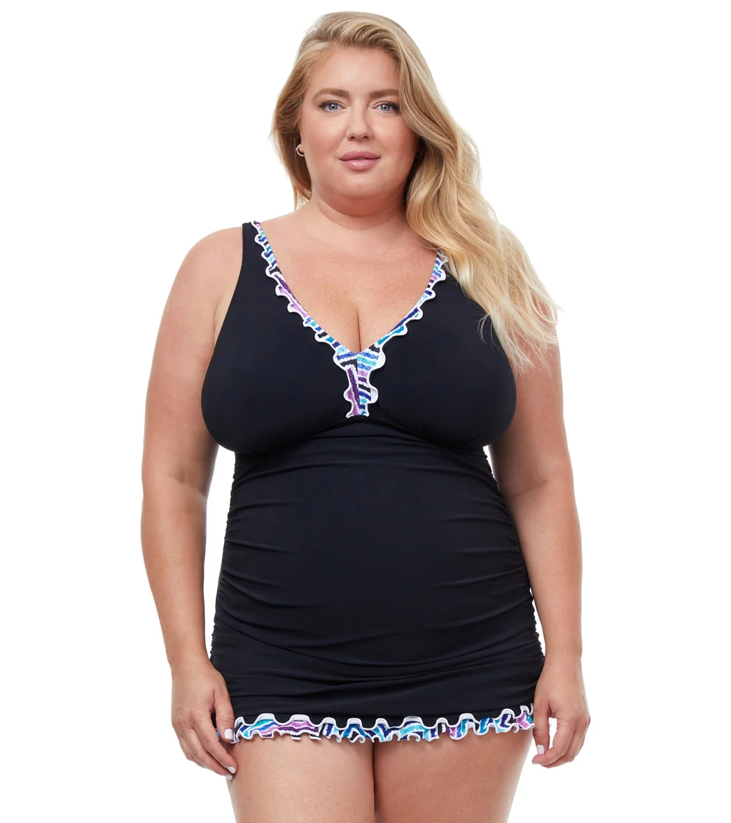 Profile by Gottex Women's Plus Size Tempo Swim Dress - Image 6