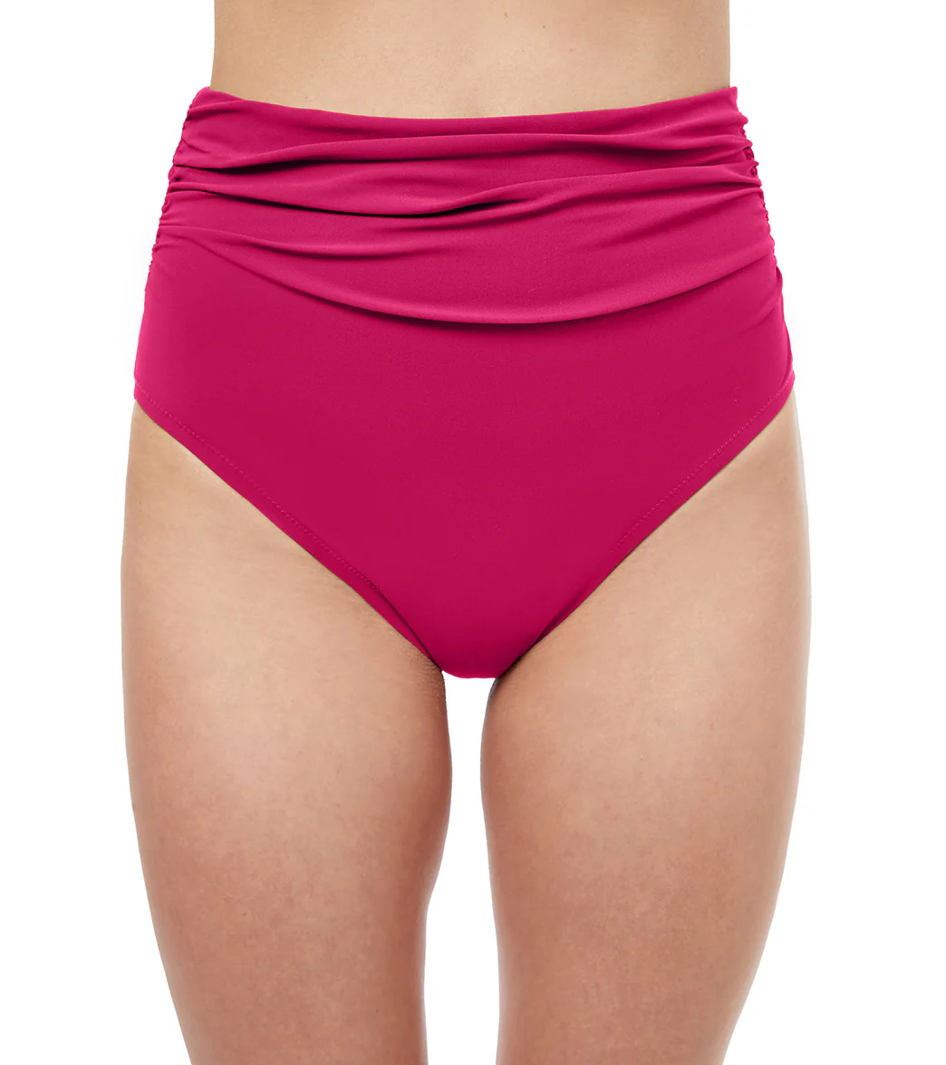 Profile by Gottex Women's Tutti Frutti Shirred High Waisted Bikini Bottom - Image 6