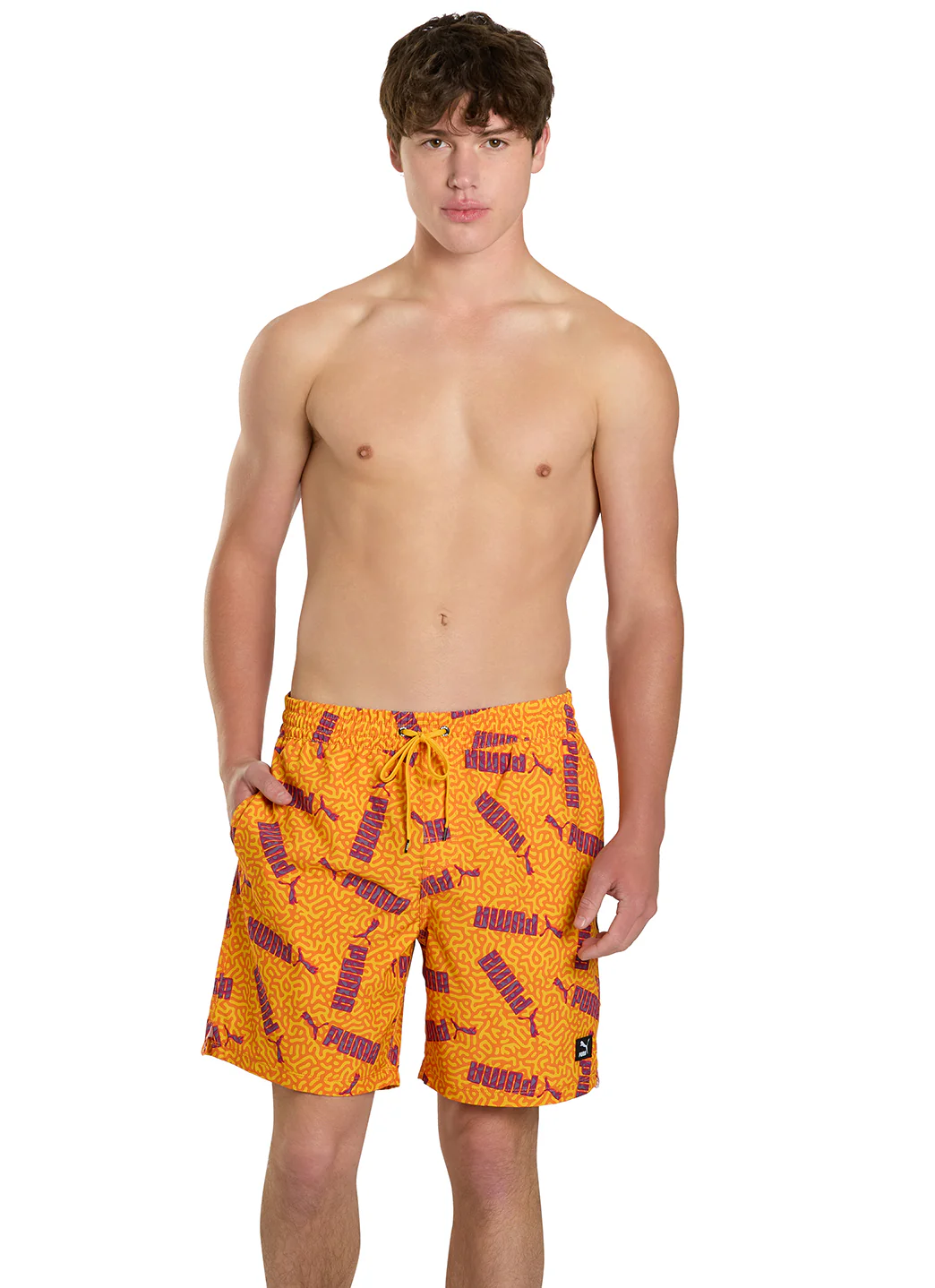 Puma Men's 18" Novelty Swim Trunks - Image 3