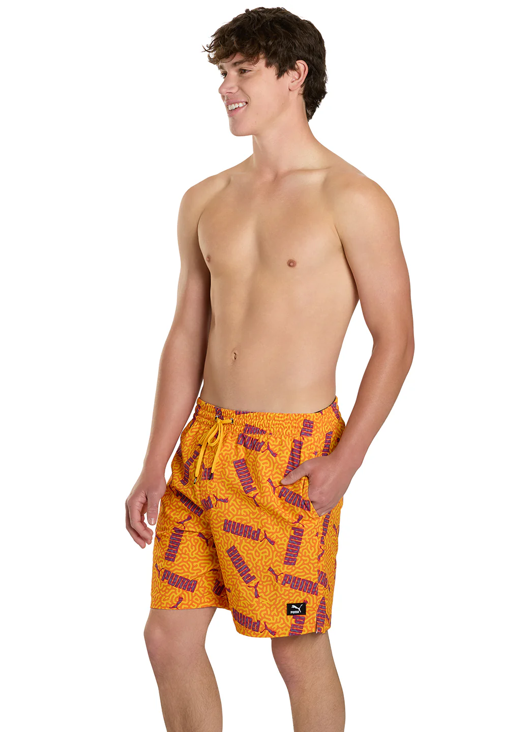 Puma Men's 18" Novelty Swim Trunks - Image 6