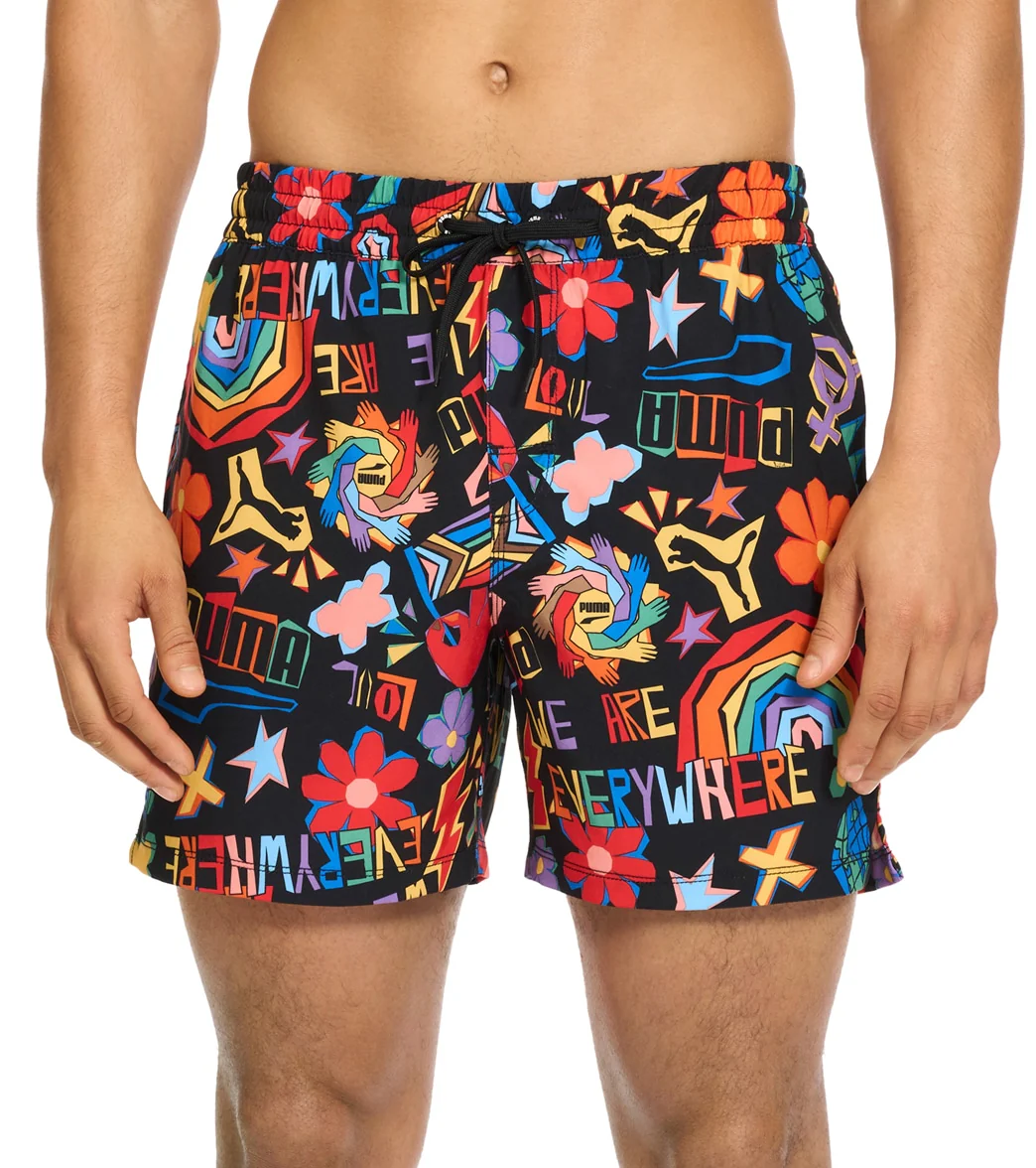 Puma Men's 5.5" Pride Swim Trunks - Image 6