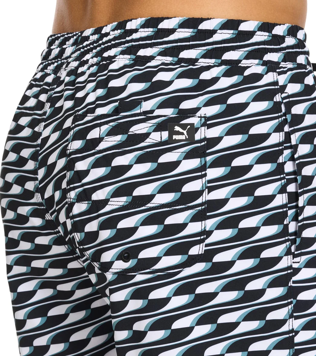 Puma Men's 5.5" Quickdry Printed Swim Trunks - Image 12
