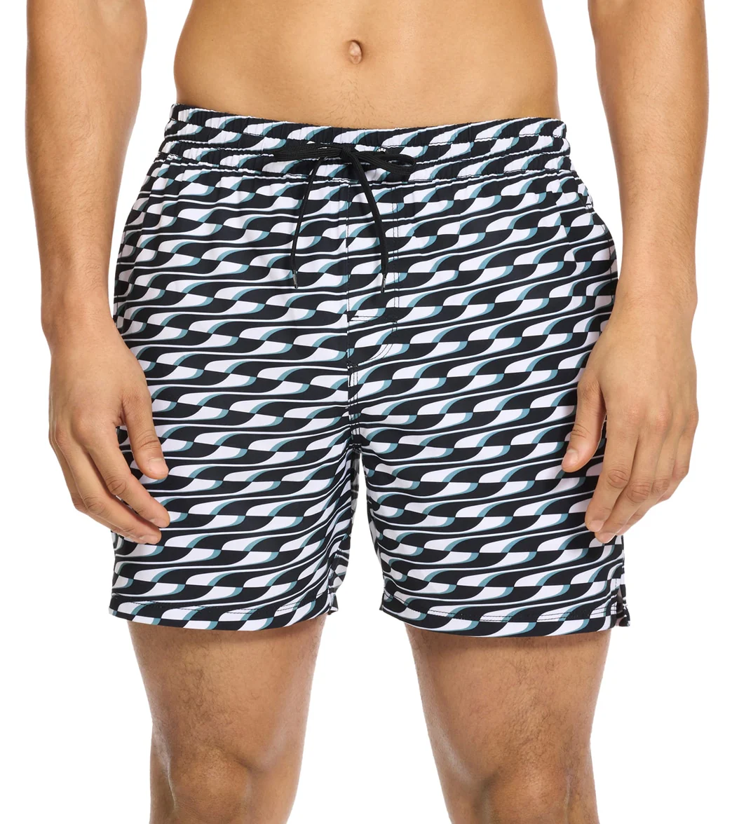 Puma Men's 5.5" Quickdry Printed Swim Trunks - Image 14