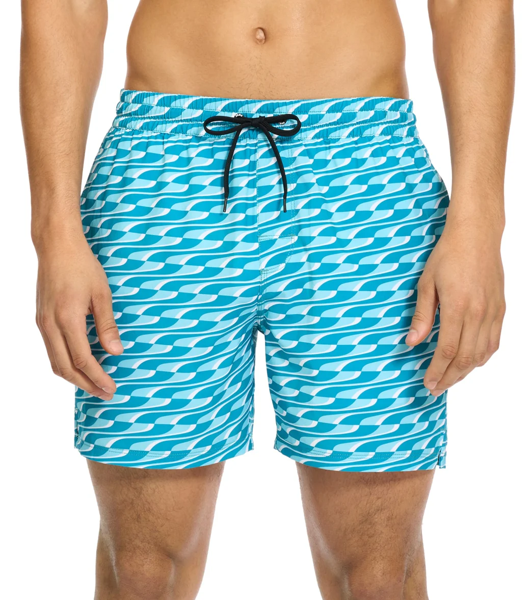 Puma Men's 5.5" Quickdry Printed Swim Trunks - Image 7
