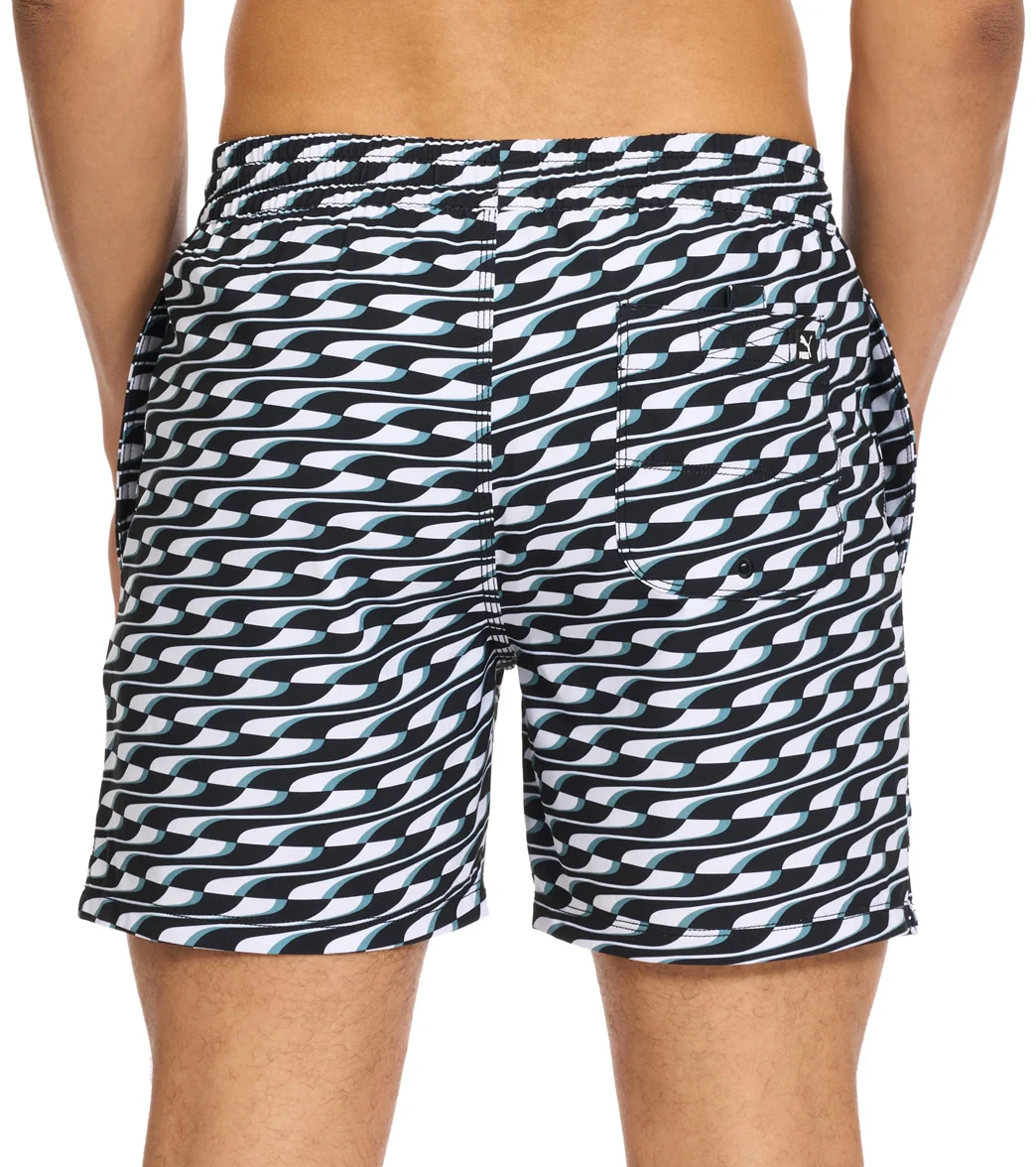 Puma Men's 5.5" Quickdry Printed Swim Trunks - Image 9