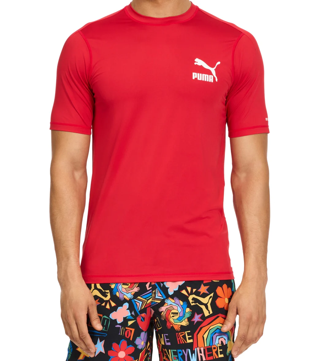 Puma Men's Quickdry Regular Fit Short Sleeve Rash Guard