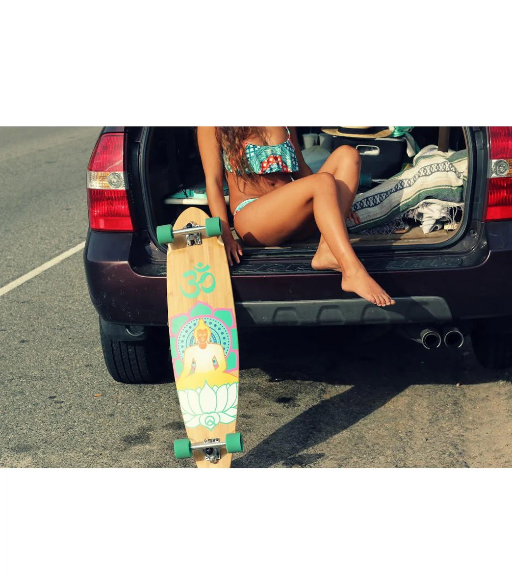 Quest Boards Artisan Bamboo 42" Yoga Longboard Skateboard - Image 5