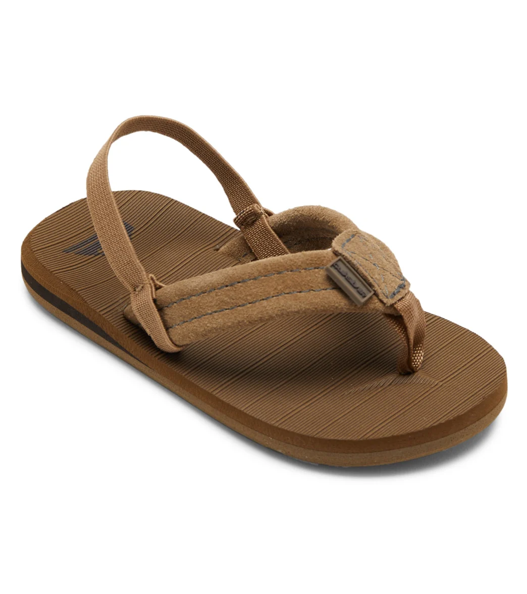 Quiksilver Kid's Carver Suede Flip Flop (Toddler) - Image 4