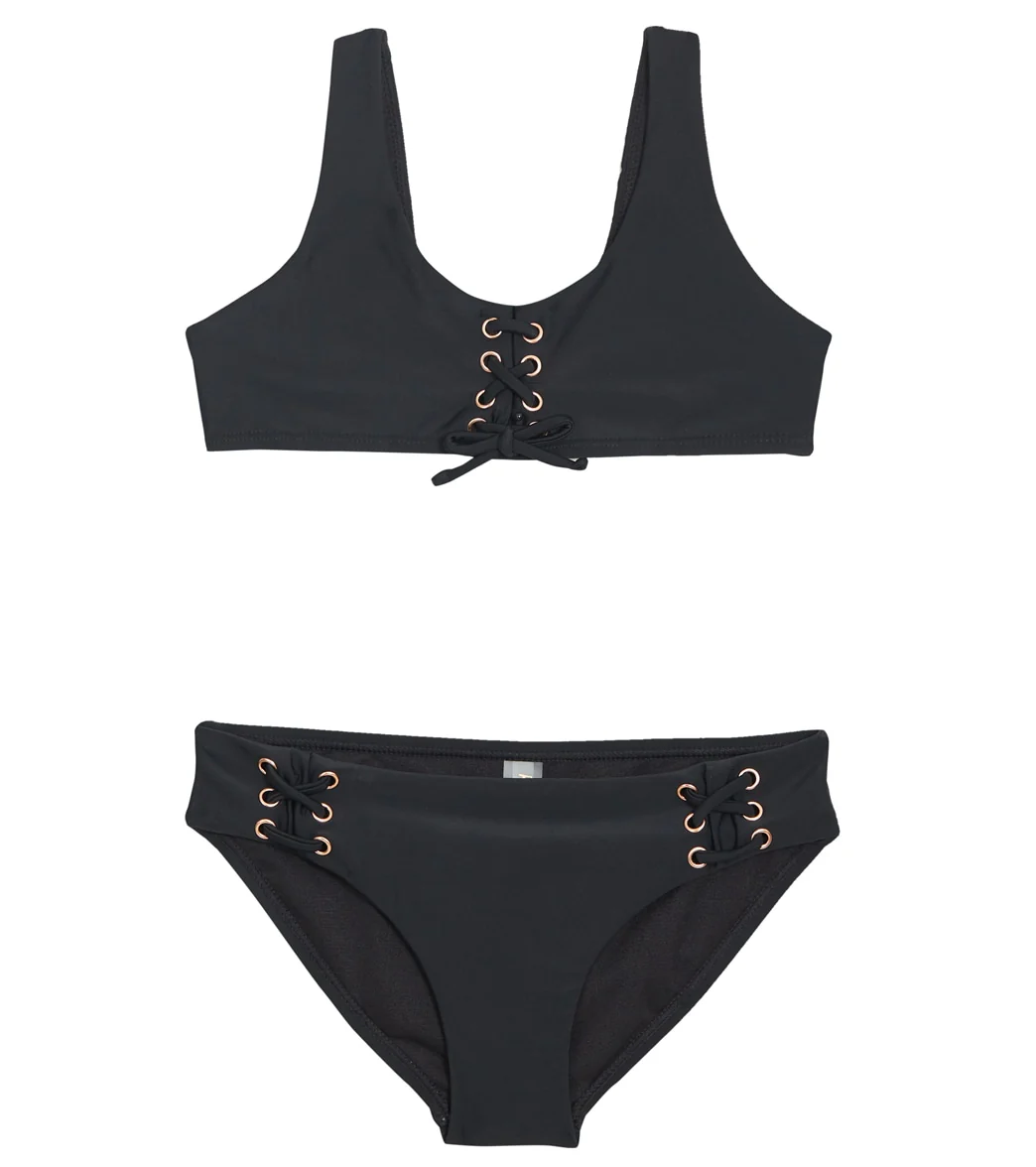 Raisins Girls' Ocean Solids Newport Two Piece Bikini Set (Big Kid)