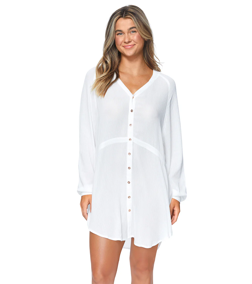 Raisins Women's Belize Beach Cover Up Shirt Dress - Image 2