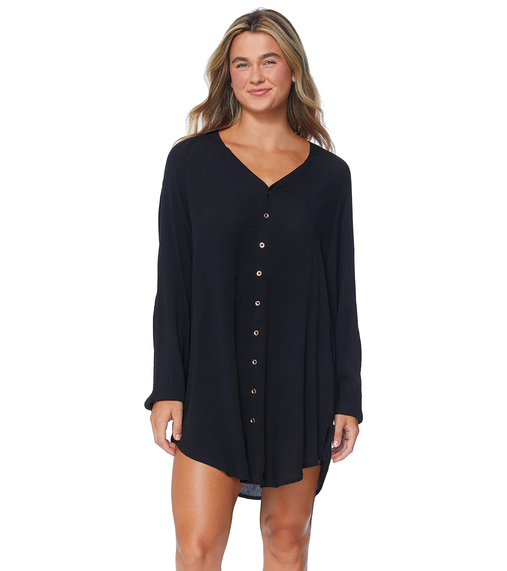 Raisins Women's Belize Beach Cover Up Shirt Dress - Image 7