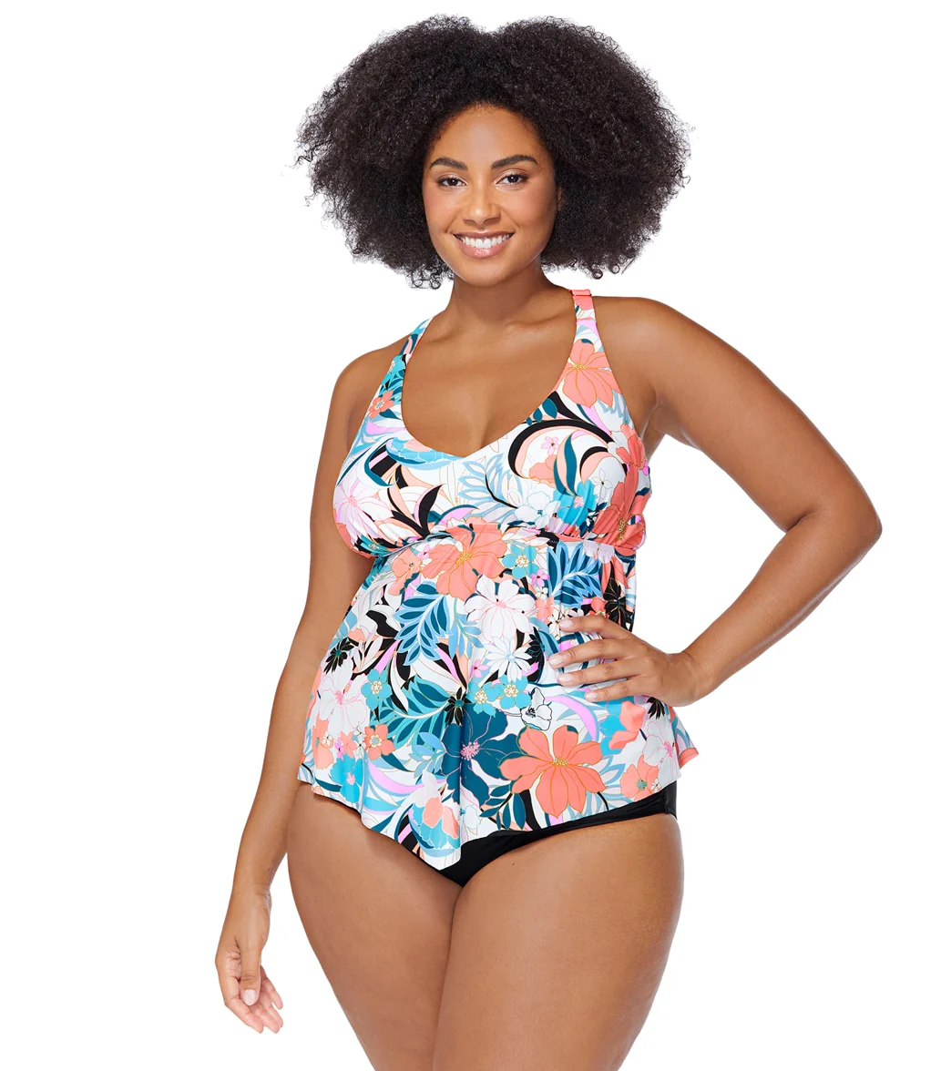 Raisins Women's Bondi Trinidad Plus Size Tankini Top - Image 4