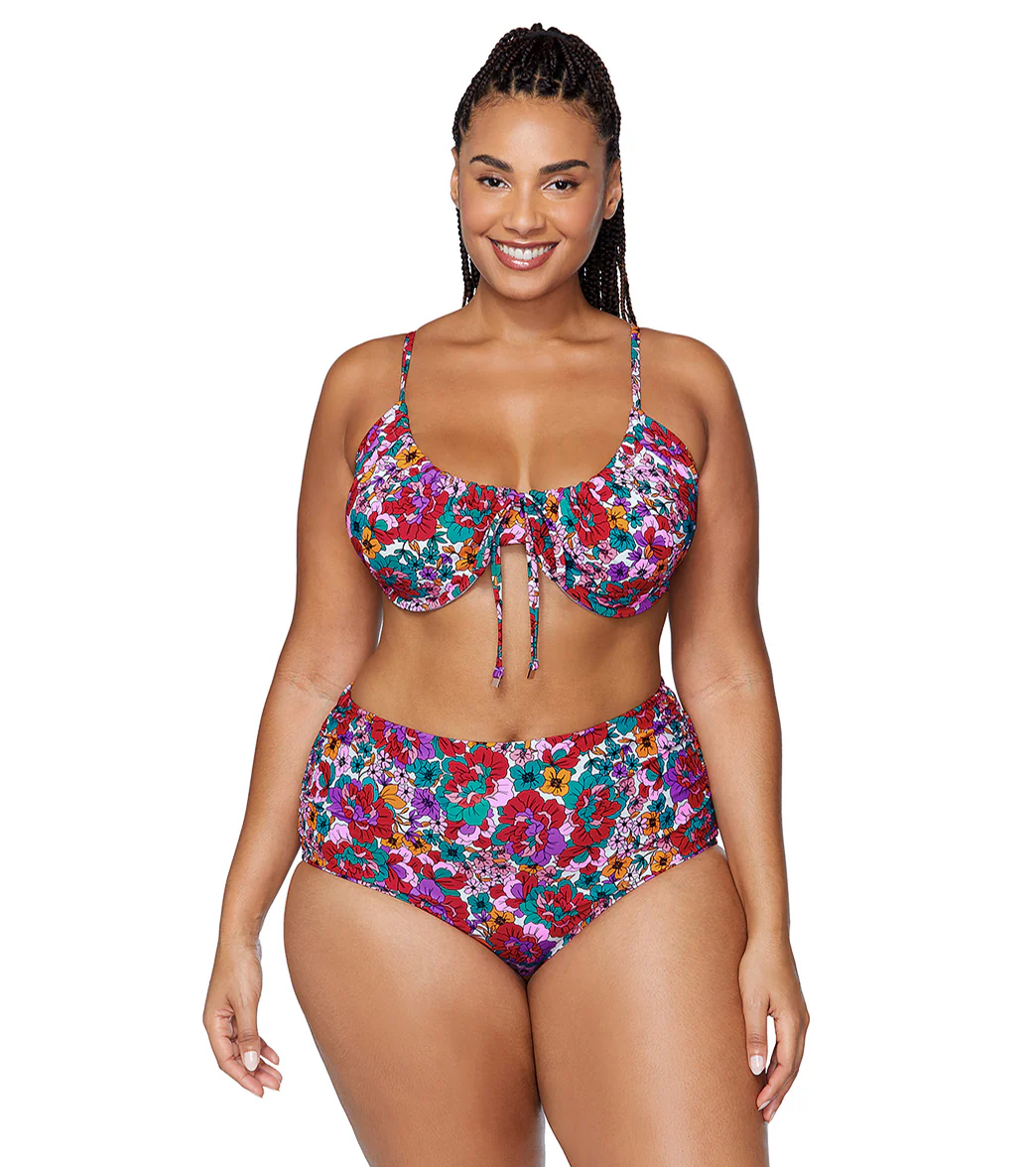 Raisins Women's Brilliant Bloom Collina Plus Size Underwire Bikini Top - Image 10