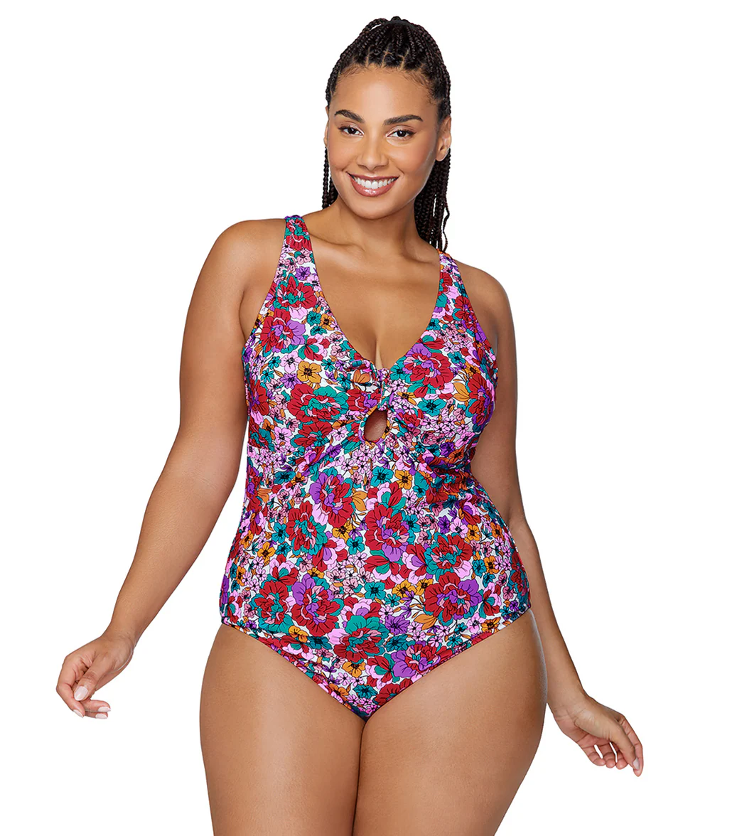 Raisins Women's Brilliant Bloom Muna Plus Size One Piece Swimsuit - Image 5