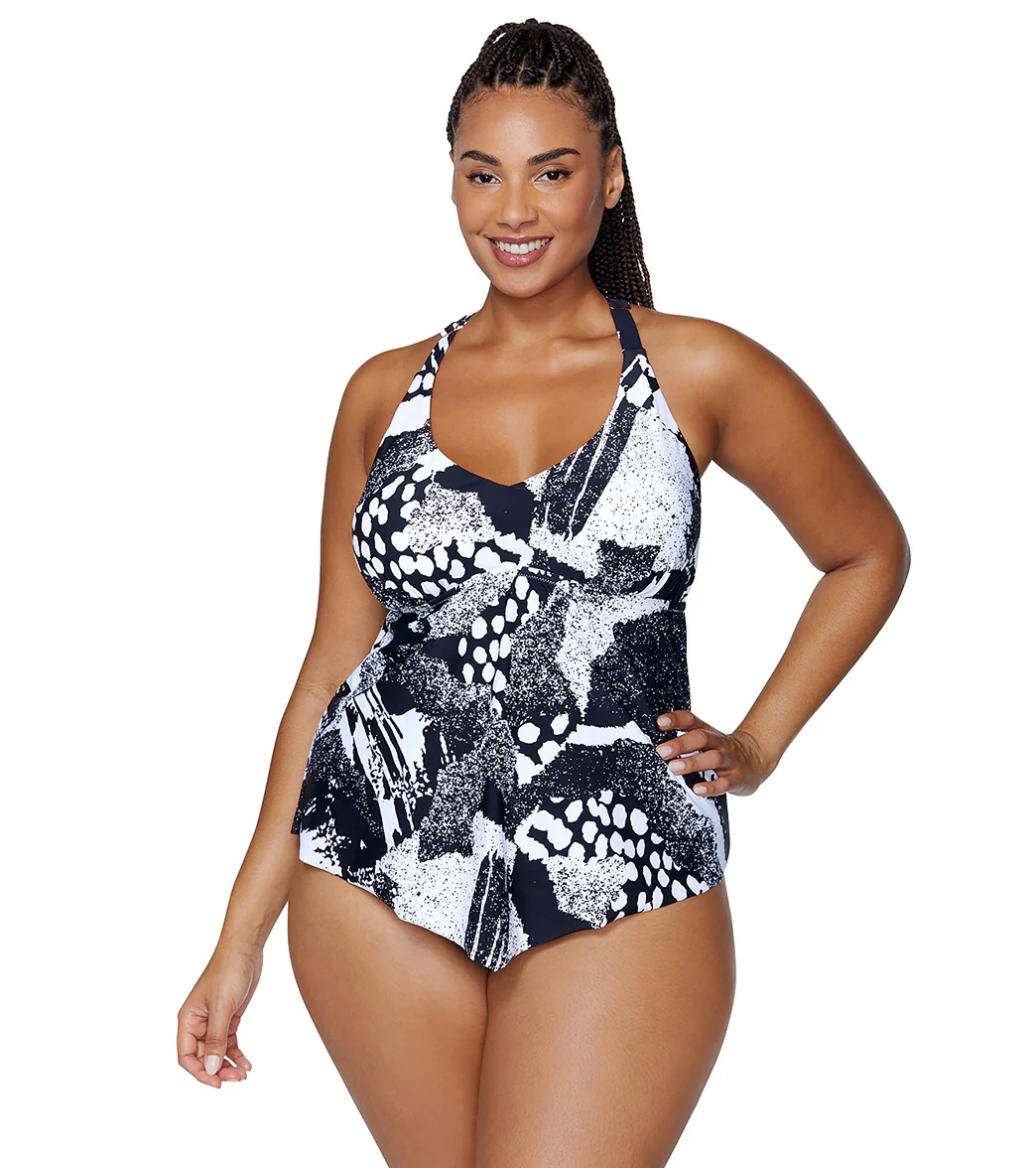 Raisins Women's Diamondhead Aviva Plus Size Tankini Top - Image 3