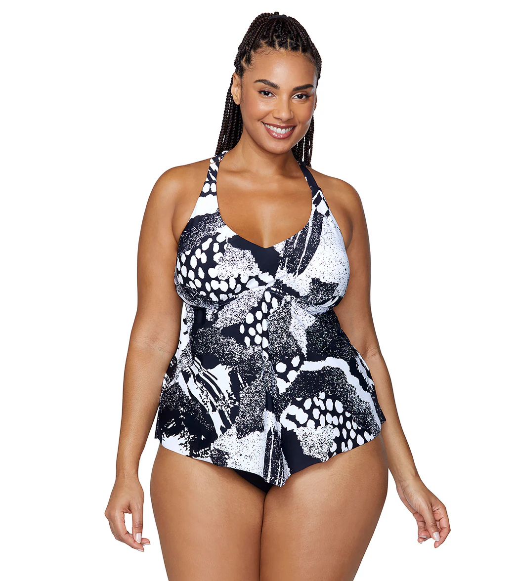Raisins Women's Diamondhead Aviva Plus Size Tankini Top - Image 6