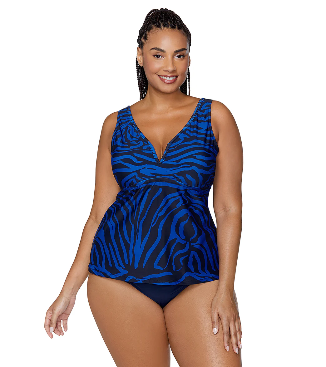 Raisins Women's Kenya Tanzania Plus Size Tankini Top - Image 3