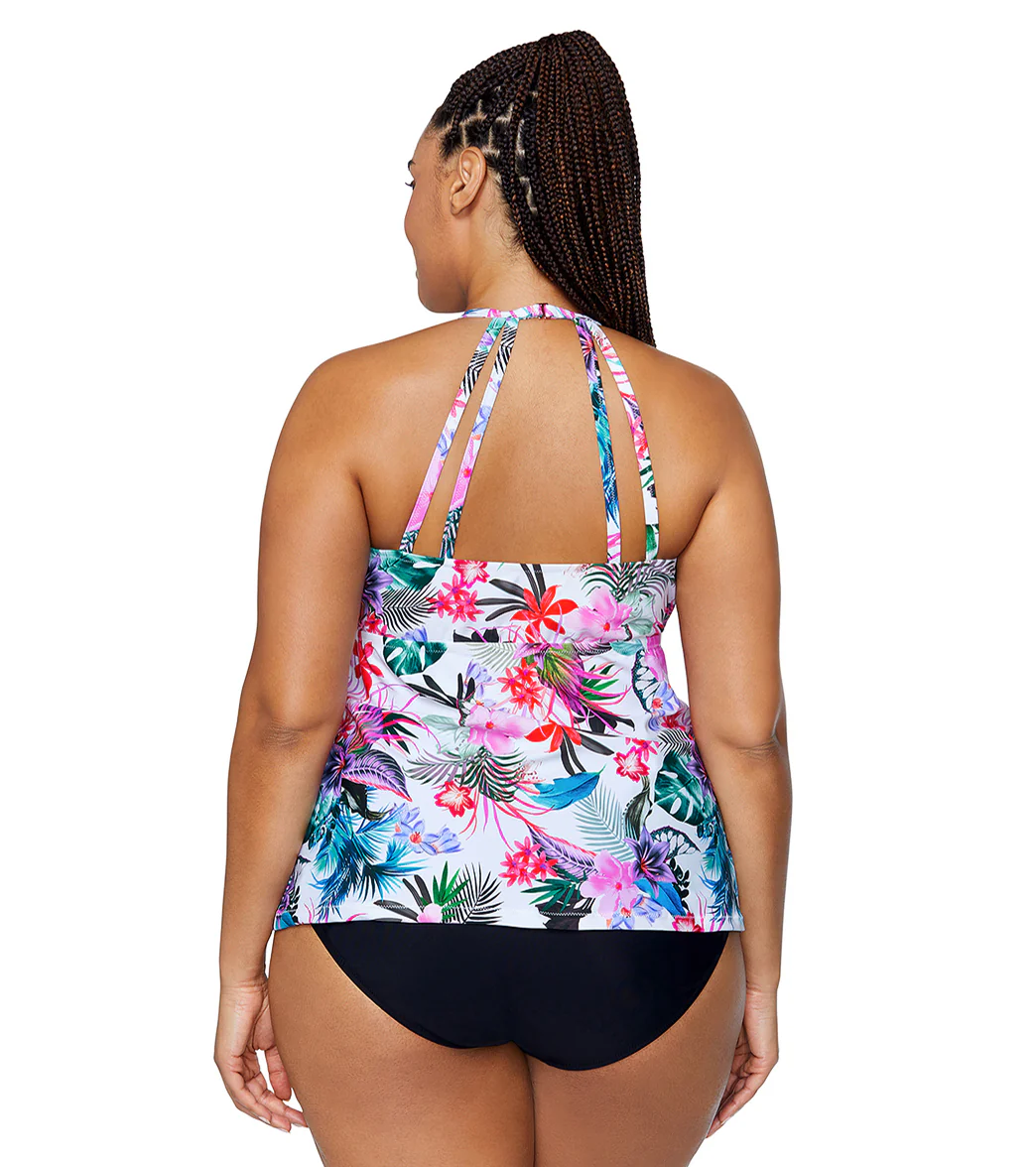 Raisins Women's Liku Beach Rosalie Plus Size Underwire Tankini Top - Image 2