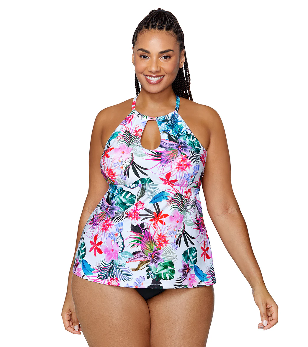 Raisins Women's Liku Beach Rosalie Plus Size Underwire Tankini Top - Image 3
