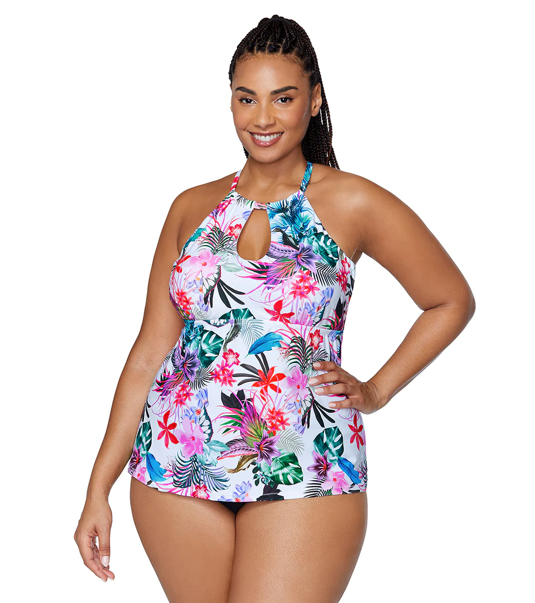 Raisins Women's Liku Beach Rosalie Plus Size Underwire Tankini Top - Image 7